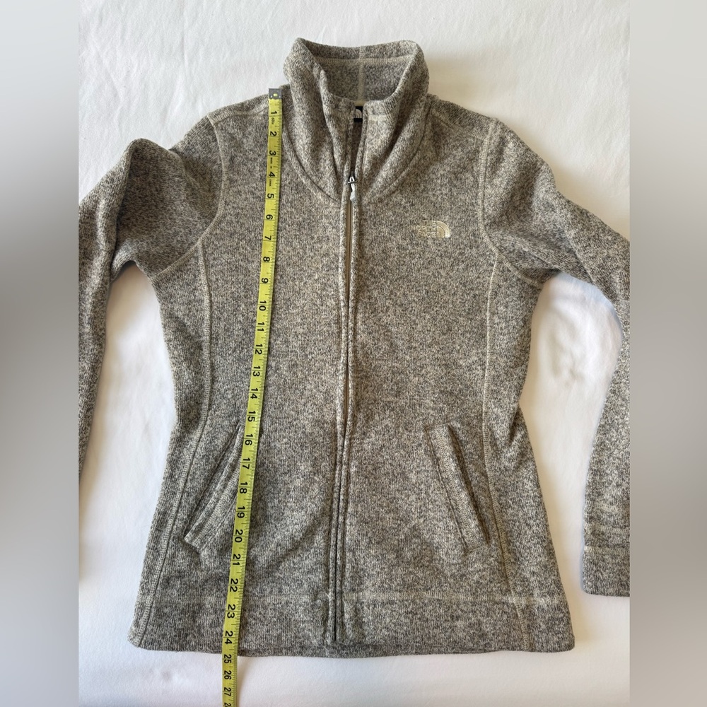 The North Face Crescent Sunset Full-Zip Fleece Jacket in Oatmeal - Size S - Picture 8 of 14